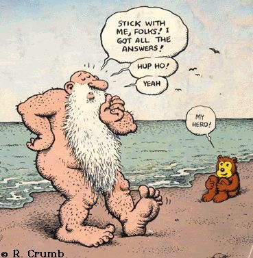 Mr Natural - Stick with me folks! I got all the answers