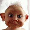 Funny baby head